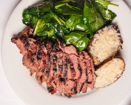 Grilled lamb filet